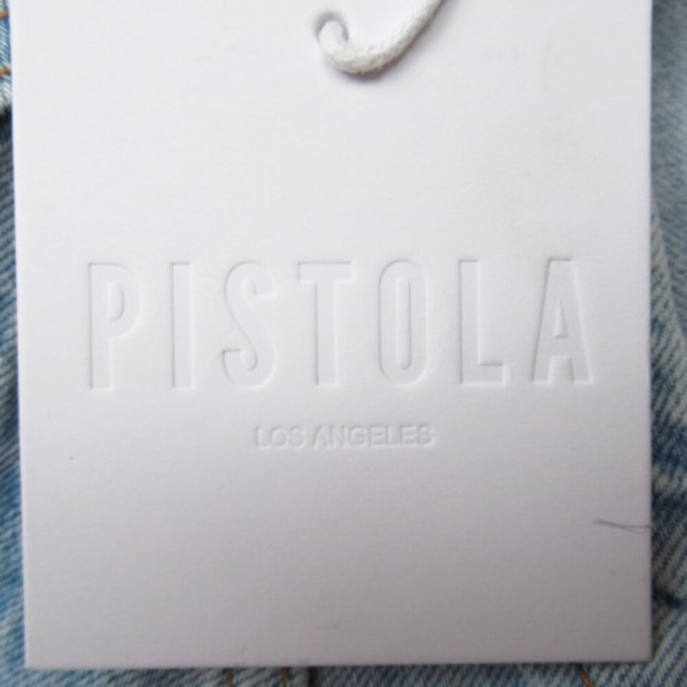 Pistola Gia Fitted Collarless Denim Vest Gaze 100% Cotton M - Picture 12 of 14